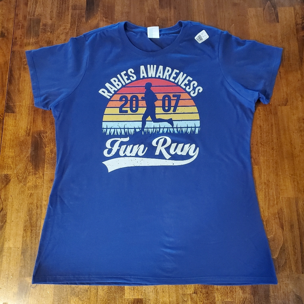 The Office Rabies Awareness Fun Run T-Shirt Size Large